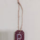 Small Initial Gift Tags Rhinestone Letters
