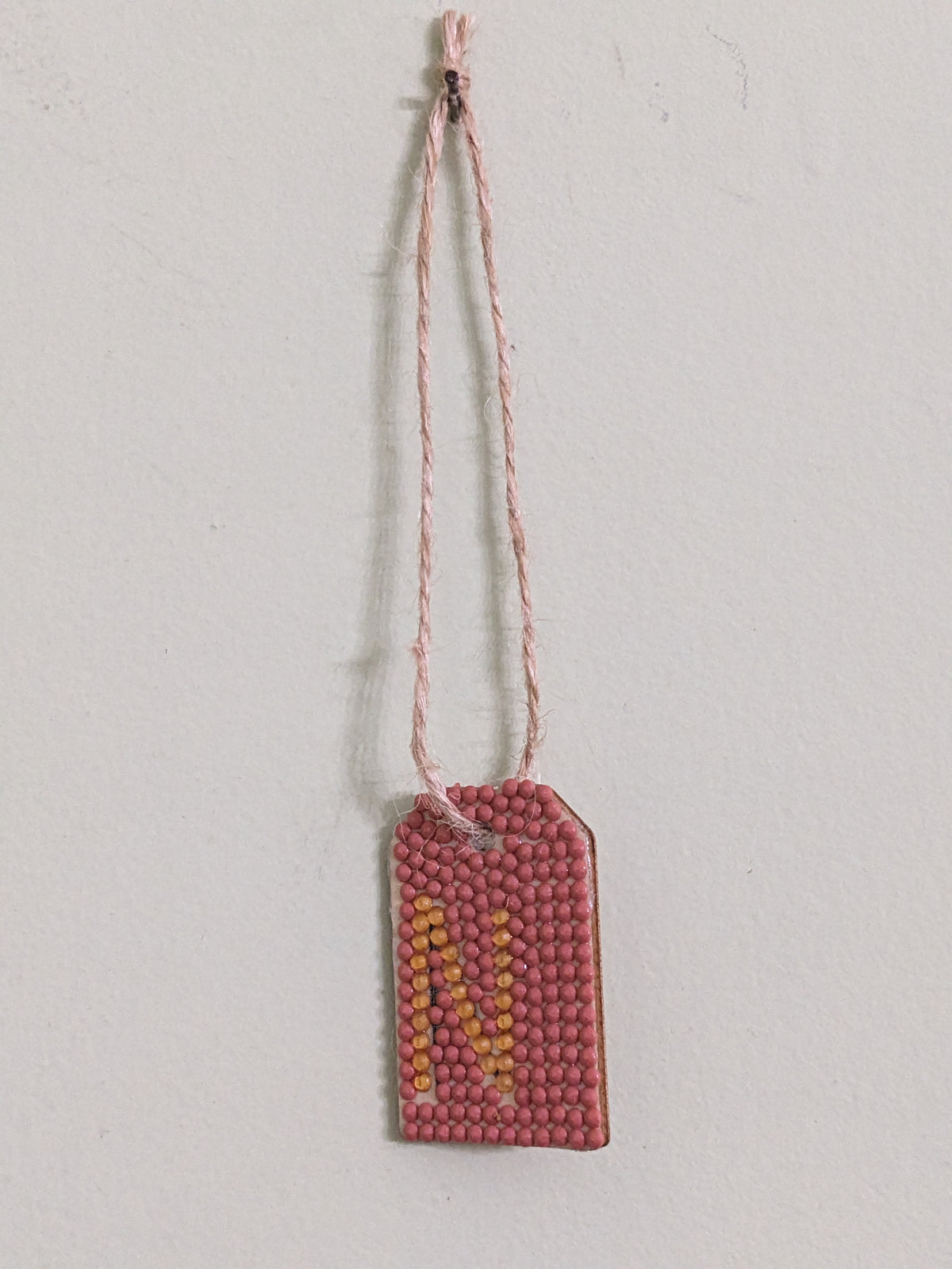 Small Initial Gift Tags Rhinestone Letters
