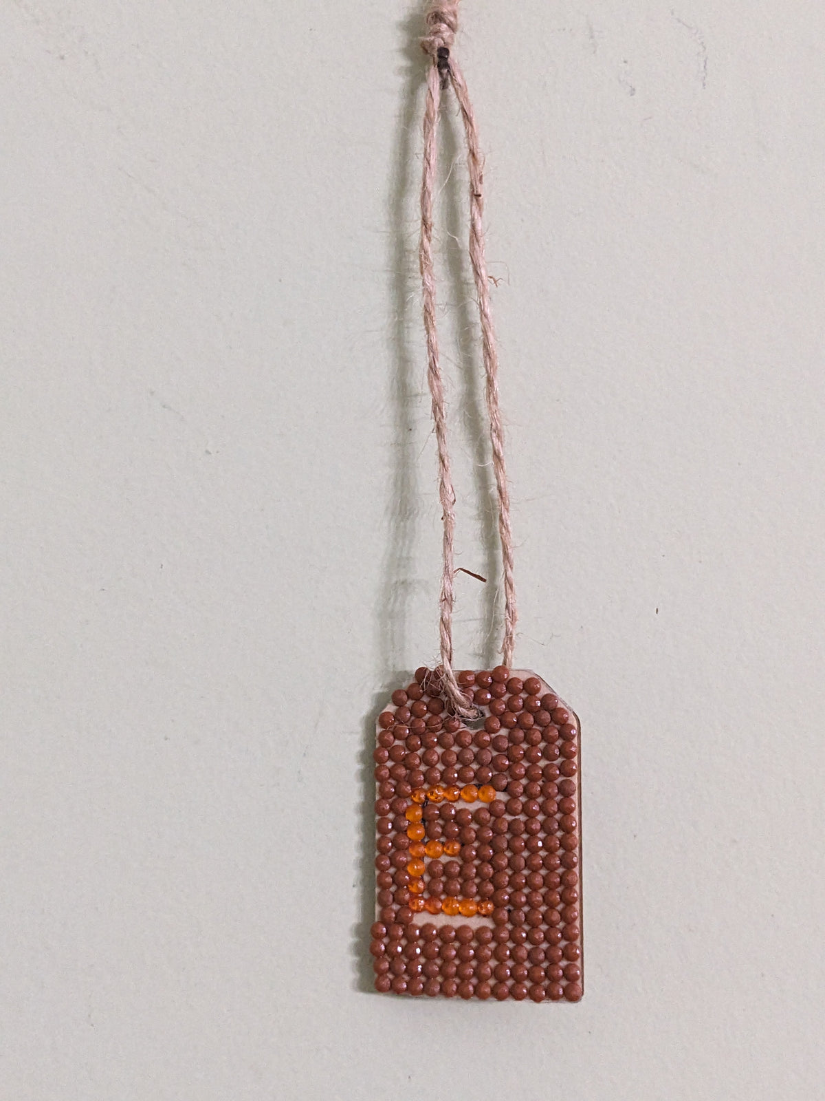 Small Initial Gift Tags Rhinestone Letters