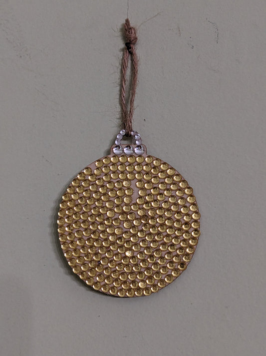 Wood Christmas Ball Ornaments