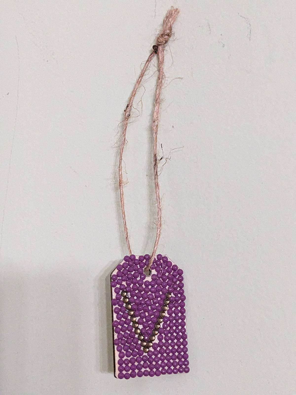 Small Initial Gift Tags Rhinestone Letters