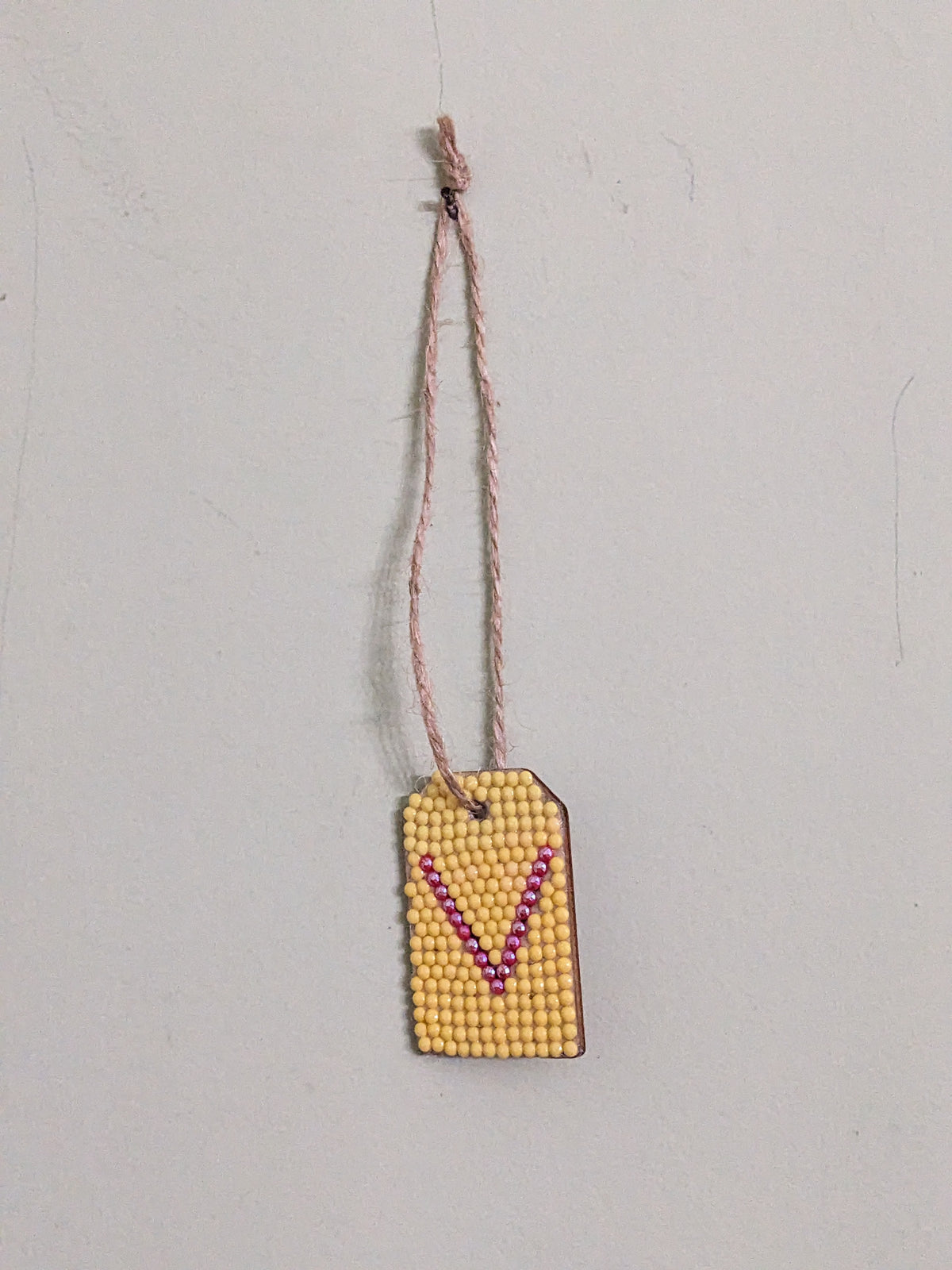 Small Initial Gift Tags Rhinestone Letters
