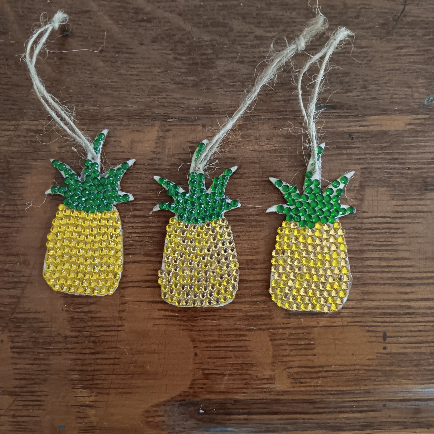 Dark Yellow Pineapple Ornament