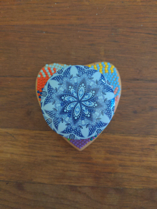 Votive Candle with Heart-shaped Coaster