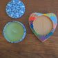 Votive Candle with Heart-shaped Coaster