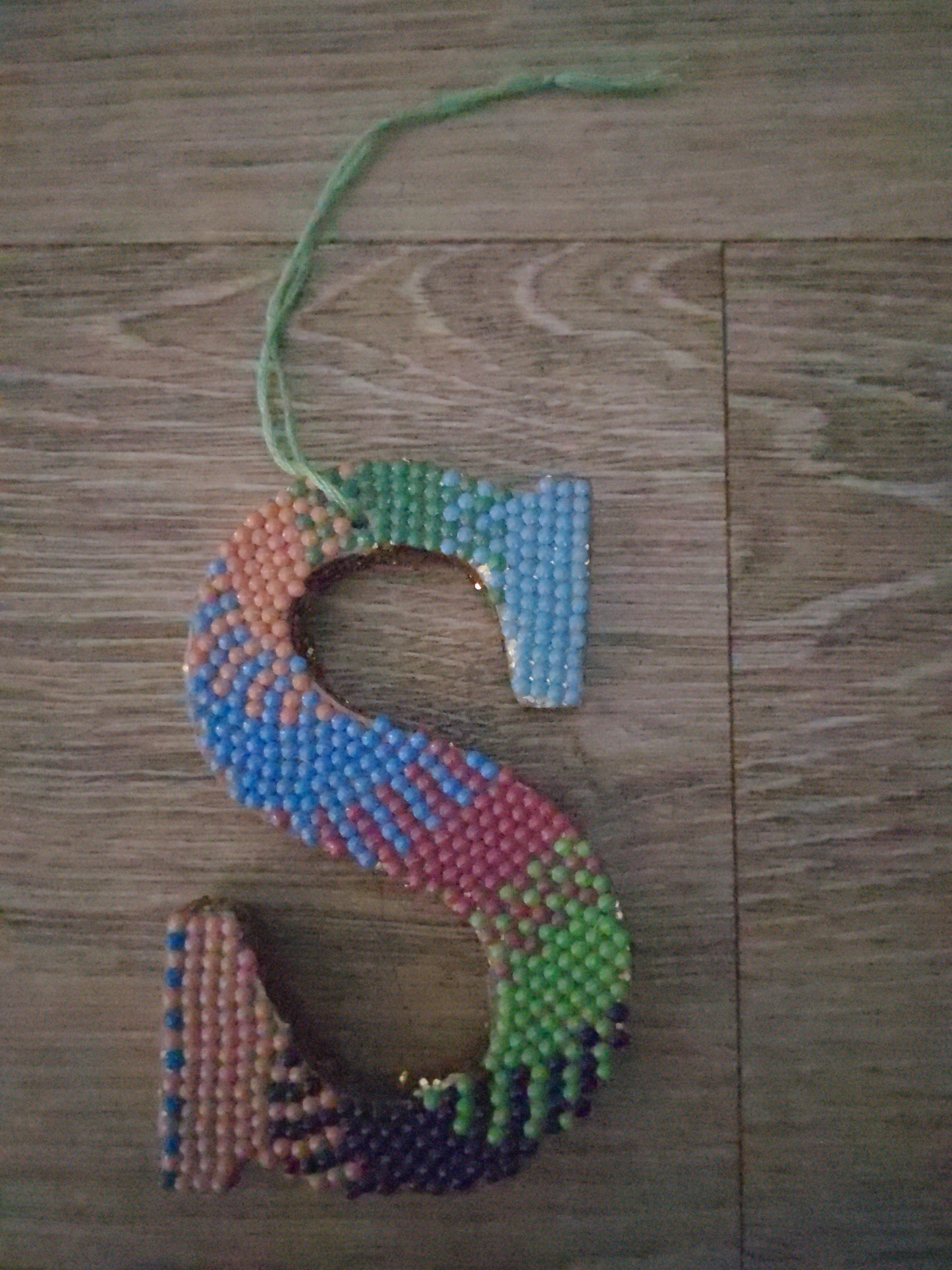 4 Inch Gold Glitter Letter S