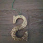 4 Inch Gold Glitter Letter S