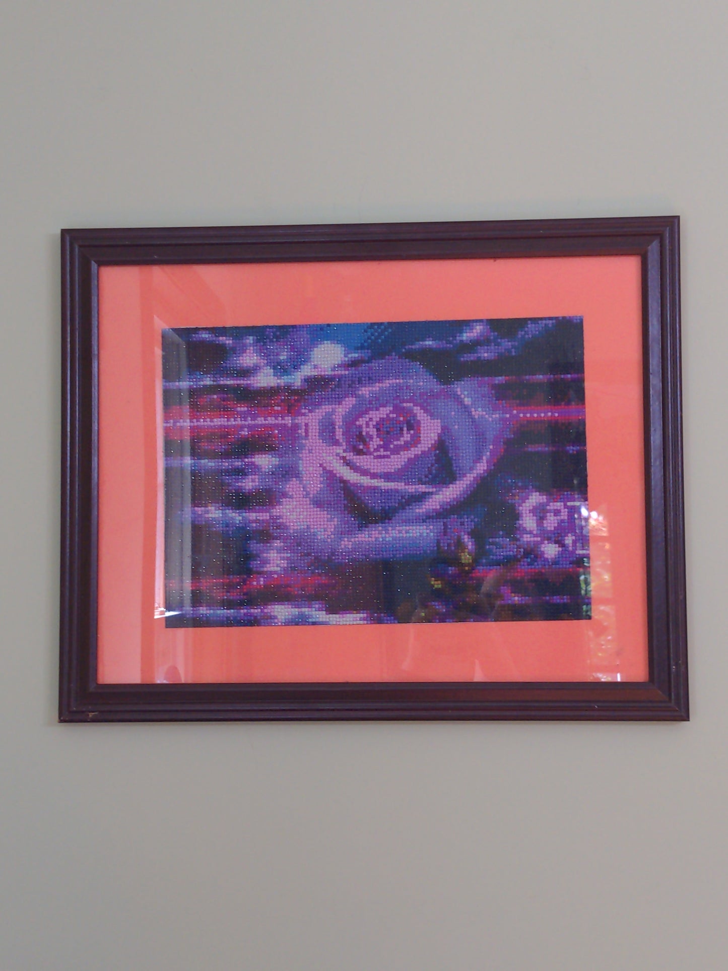 Sunset with a Rose Diamond Art