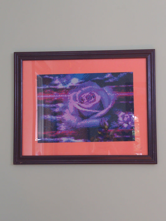 Sunset with a Rose Diamond Art