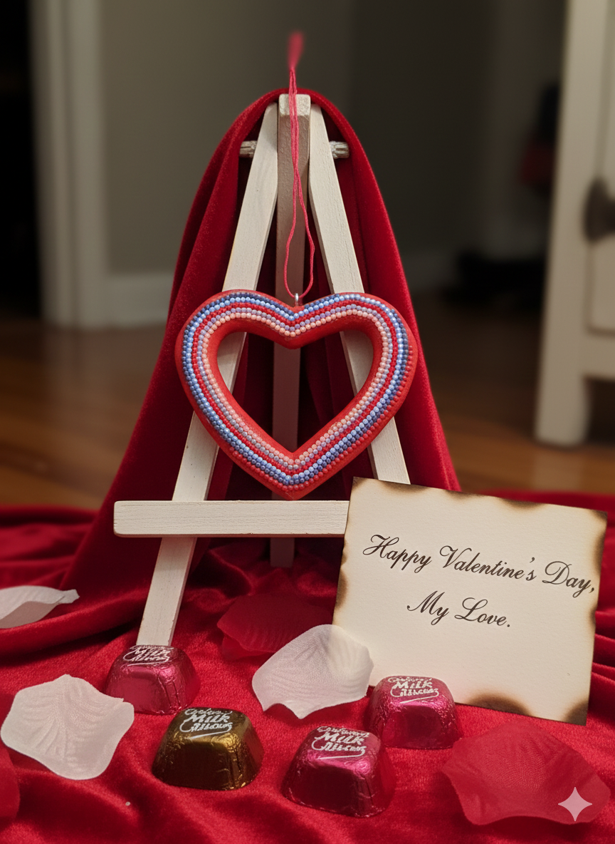 Large Red Hart Ornaments