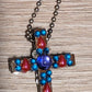 Wood Cross Keychain