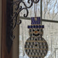 Large Wood Snowman Ornament