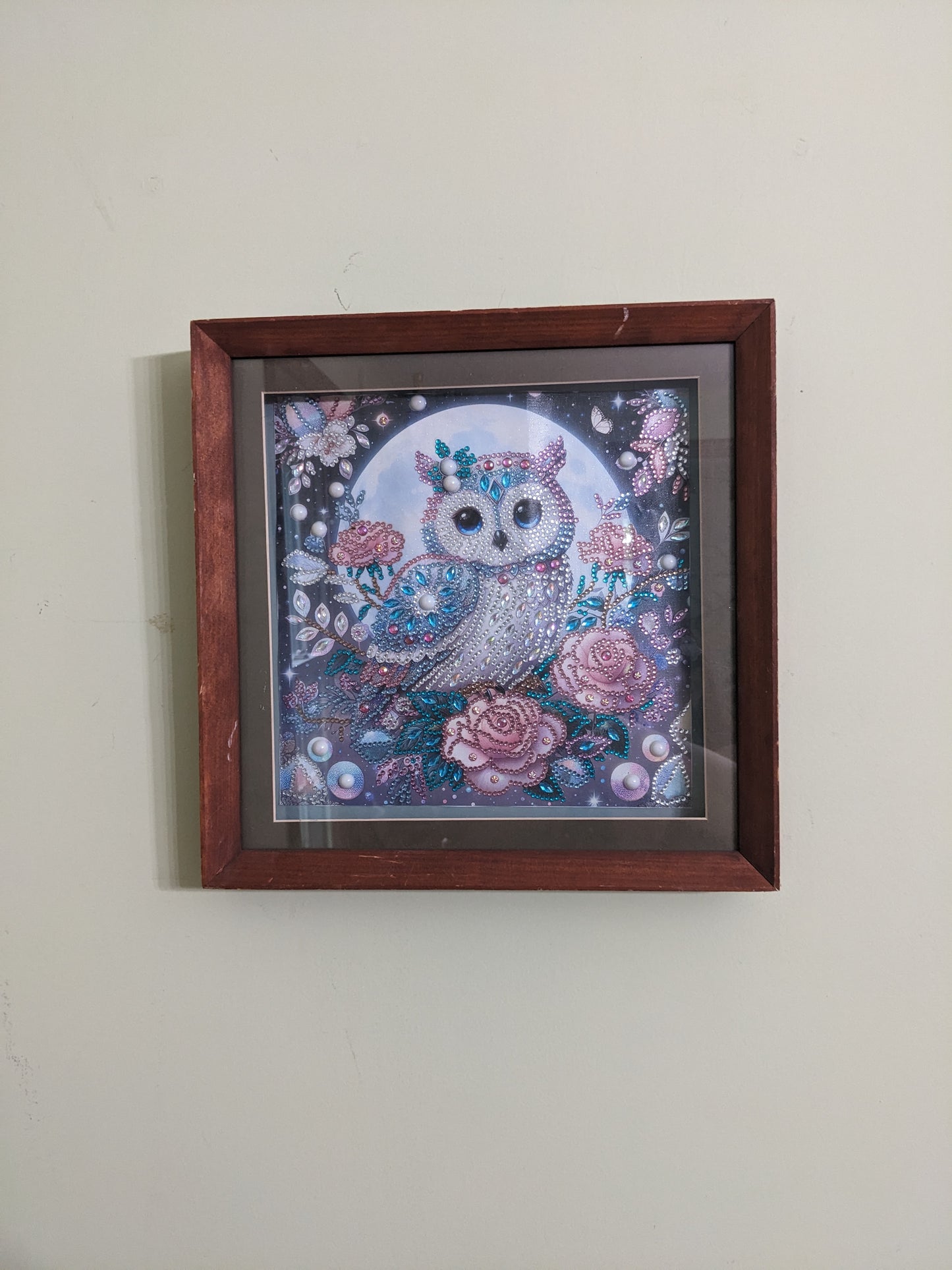 Framed Owl Diamond Painting