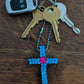 Wood Cross Keychains