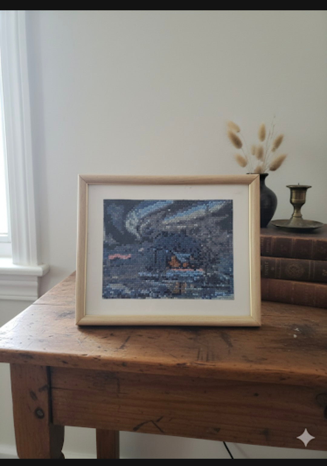 Cottage with Aurora Diamond Painting