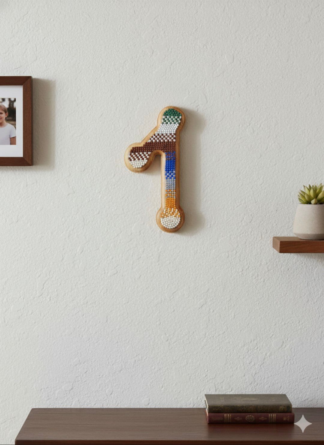 6 Inch Wall Mounted Number 1