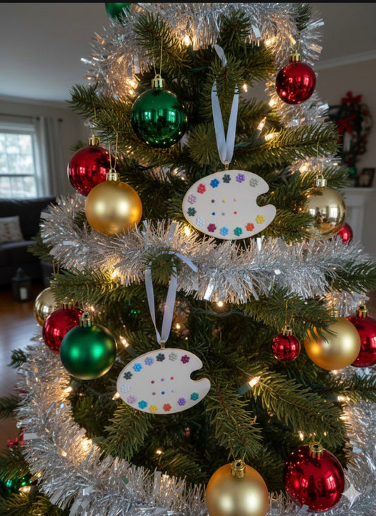 Paint Palette Ornaments